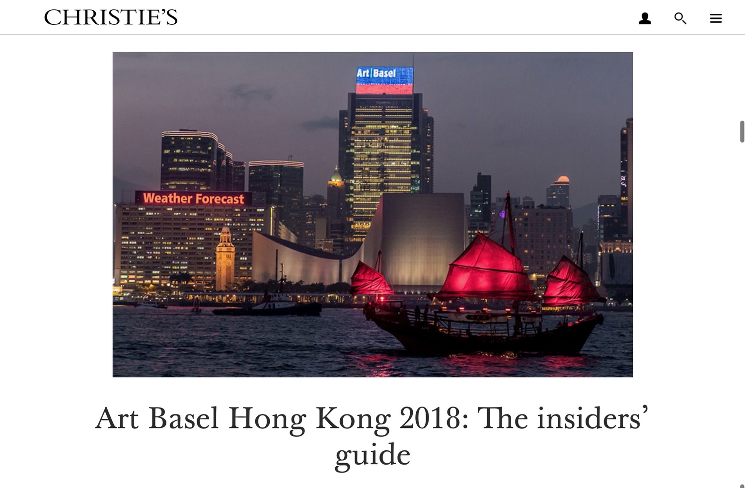 Art Basel Hong Kong 2018: The Insider’s Guide